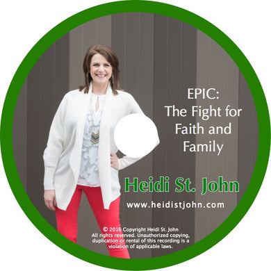 EPIC - The Fight For Family And Faith - Workshop Recording