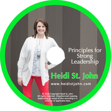 Foundational Keys to Strong Leadership - Workshop Recording